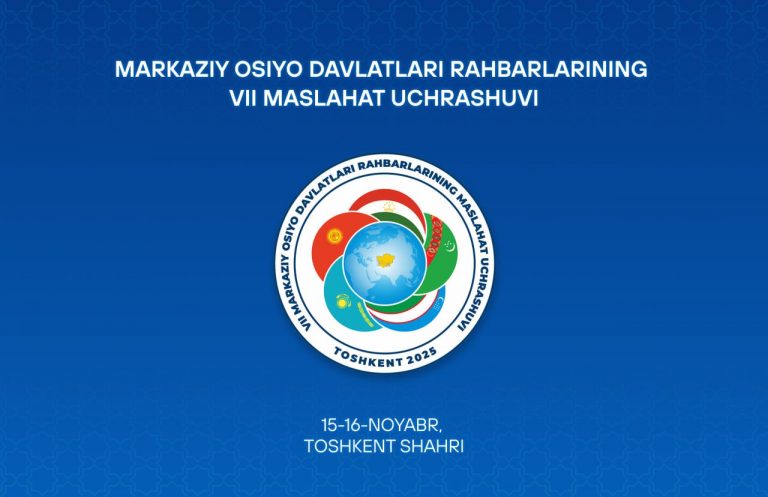 Toshkentda Markaziy Osiyo davlatlari rahbarlarining yettinchi Maslahat uchrashuvi bo‘lib o‘tadi