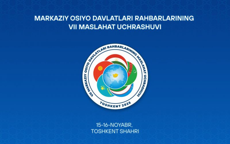 Toshkentda Markaziy Osiyo davlatlari rahbarlarining yettinchi Maslahat uchrashuvi bo‘lib o‘tadi